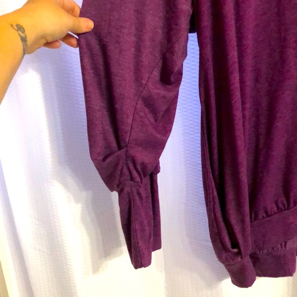 Zanzea Long Sleeve Purple V-Neck women’s Blouse - Picture 3 of 5